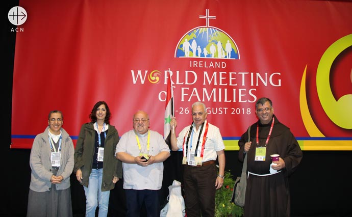 Syrian delegation invited by ACN during the WMOF Dublin