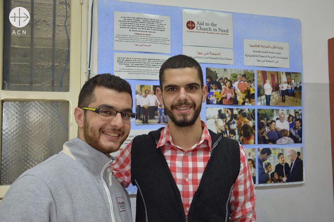 From right to left, Hanna Mallouhi and his brother Raja Mallouhi