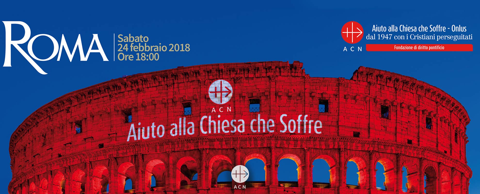 ACN enciende de rojo el Coliseo de roma, Alepo y Mosul se unen a la accion