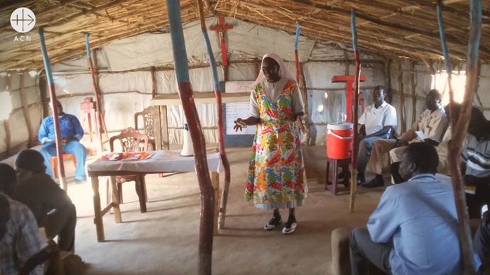 Refugee camp for South Sudanese near Kosti in the diocese of Khartoum in Sudan