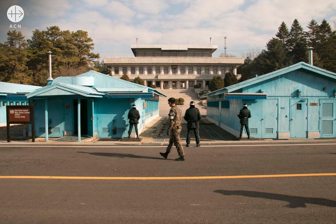 the inner-korean border at Panmunjeom
