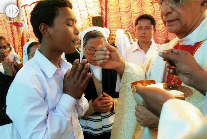 Holy communion. India