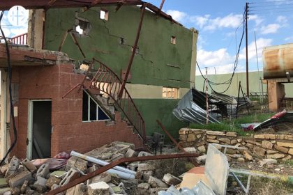 El centro polivalente de la parroquia de Bashiqa, a 30 kilómetros de Mosul.
