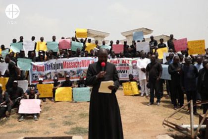 Peaceful procession "Stop the Kajuru Massacre now". People demonstrate against the killing in Southern Kaduna.