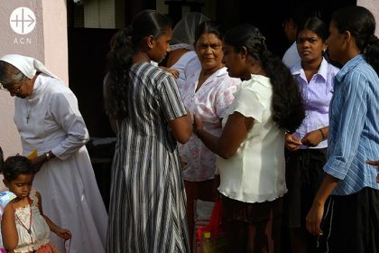After Sunday Mass, Diocese of Anuradhapura , Sri Lanka, May 2010.
