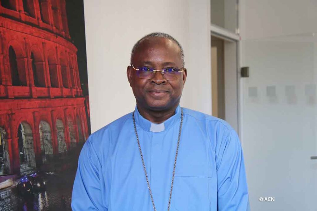 Bishop Laurent Birfuoré Dabiré of the diocese of Dori, in the northeast of Burkina Faso