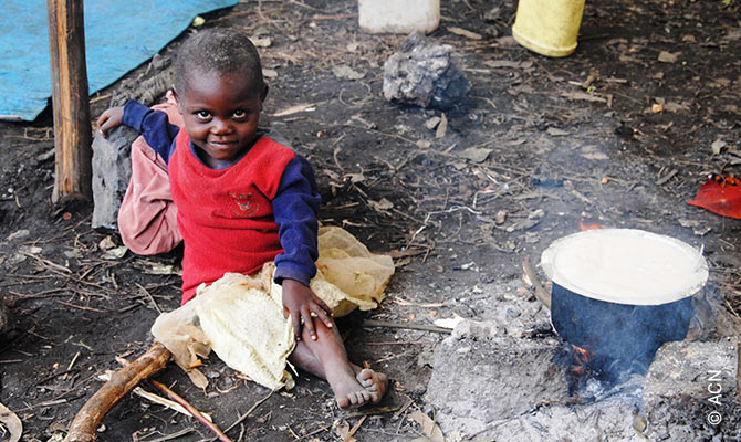 República Democrática del Congo, Bukavu, noviembre de 2012. Campo de desplazados de Kanyaruchinya en Goma.