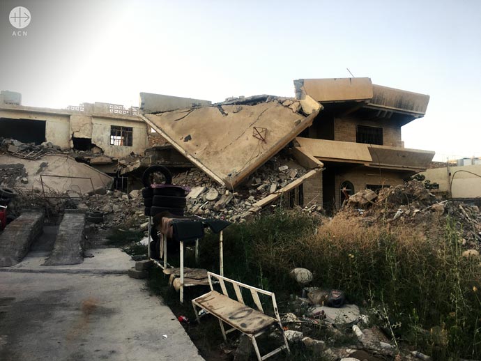 Destroyed house in Quaraquosh