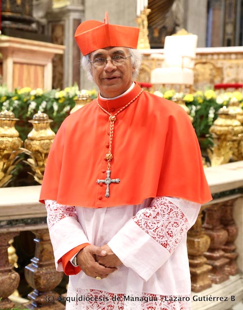 Cardinal Leopoldo José José Brenes Solorzano, the Archbishop of Managua, Nicaragua