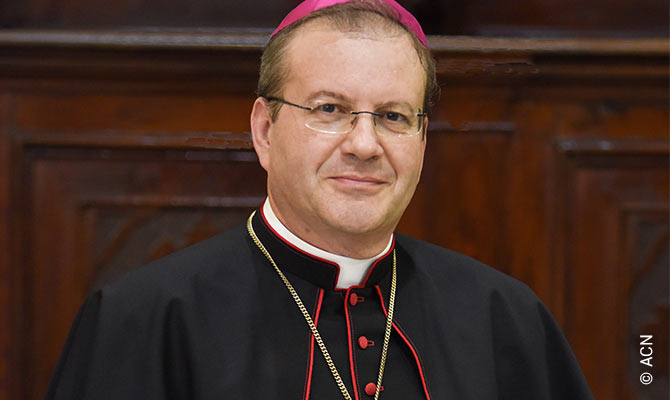 El vicario apostólico de la diócesis de Trípoli, la capital del país, Mons. George Bugeja.