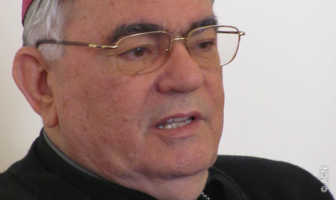 Auxiliary Bishop Giacinto-Boulos Marcuzzo of the Latin Patriarchate of Jerusalem, the patriarchal vicar for Jerusalem and Palestine.