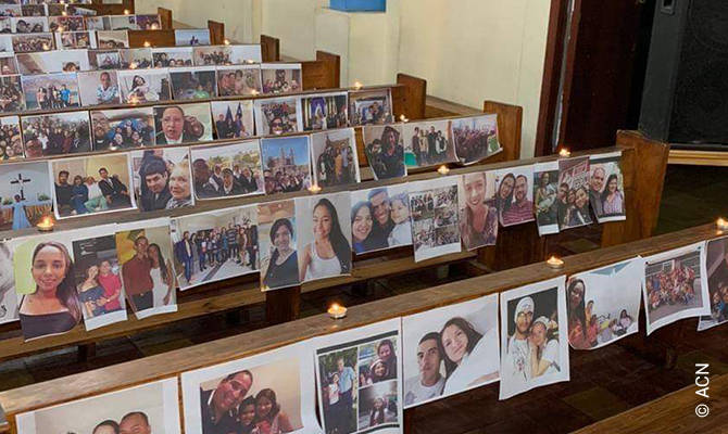 Holy Mass during the coronavirus pandemic in La Serena in June 2020.