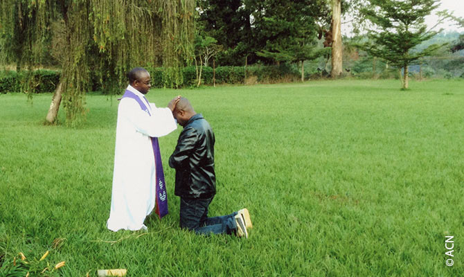 Confession in the Archdiocese of Bukavu.