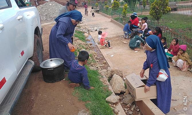 O trabalho pastoral das Irmãs da Paróquia da Imaculada Conceição de Canaria em Ayacucho é apoiado pela ACN.