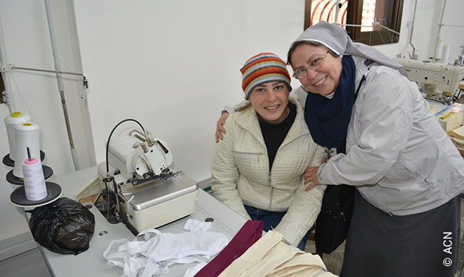 Sœur Annie Demerjian de la Congrégation de Jésus et Marie.