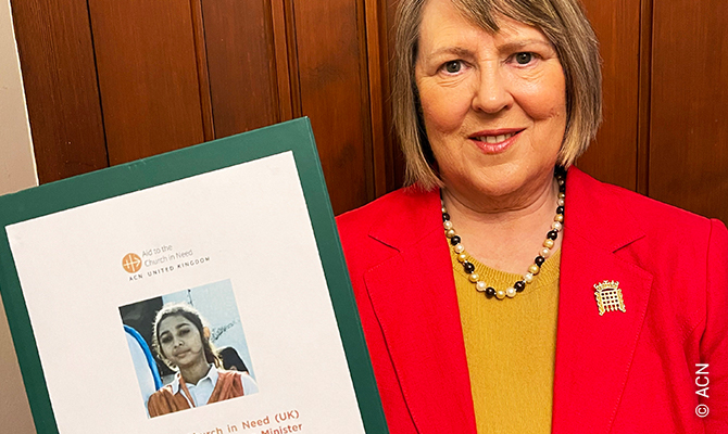 Fiona Bruce MP, the Prime Minister’s Special Envoy for Freedom of Religion or Belief.