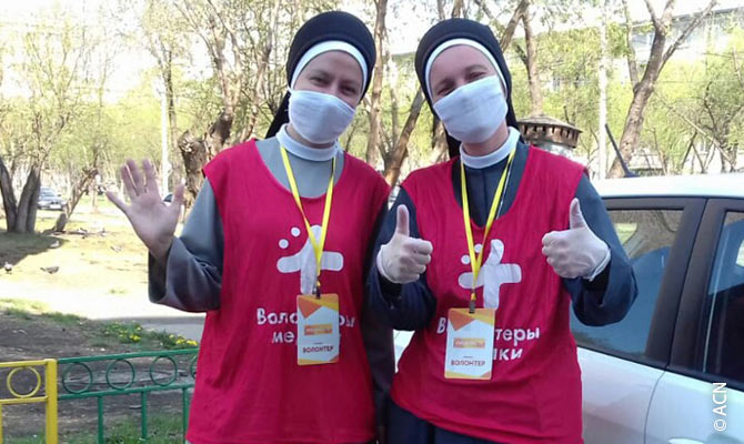 Atención pastoral en el centro de Siberia durante la pandemia de coronavirus.