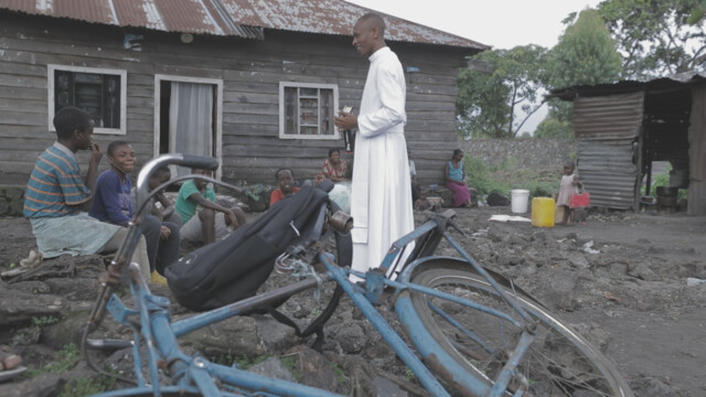 Democratic Republic of Congo: a seminarian in Goma. 