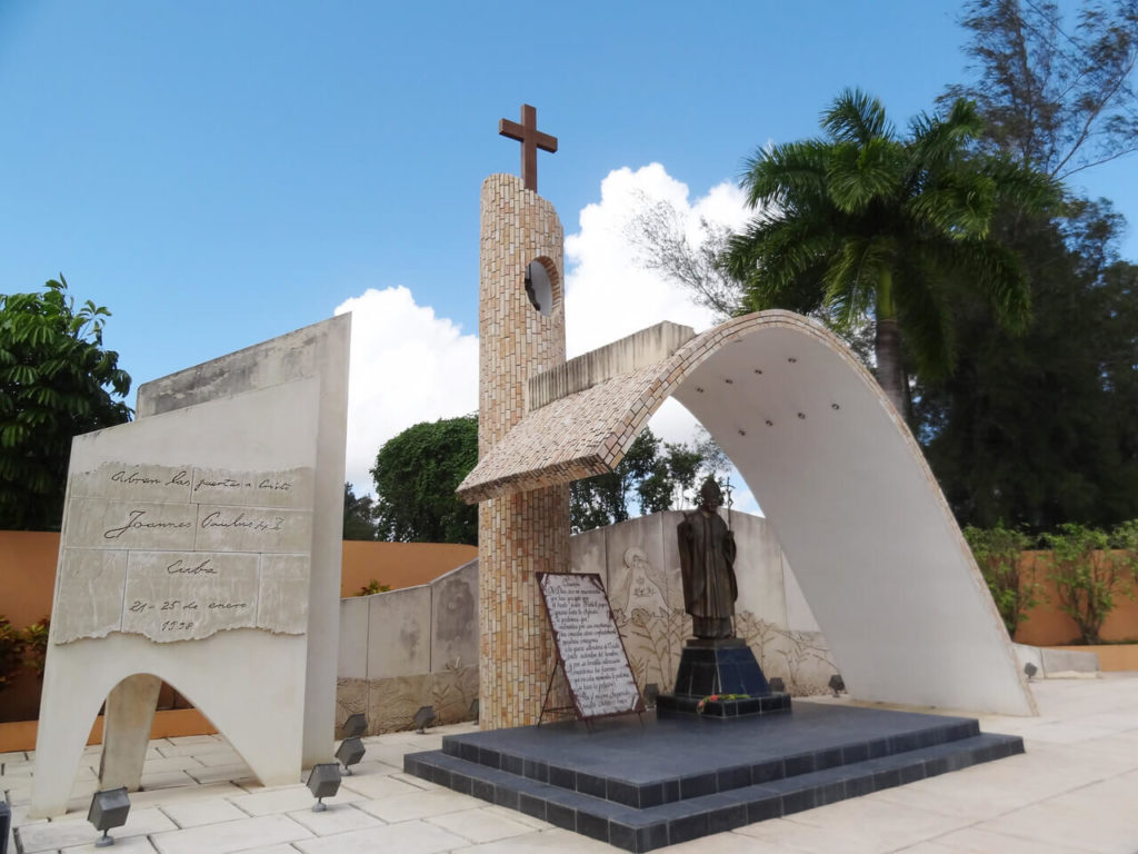 Monument of Pope John Paul II's visit to Cuba
