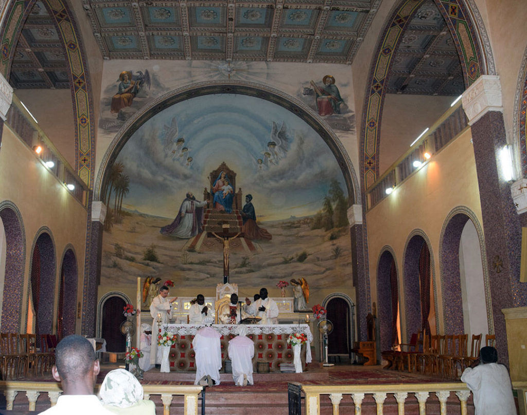 Holy mass at the Cathedral of El Obeid