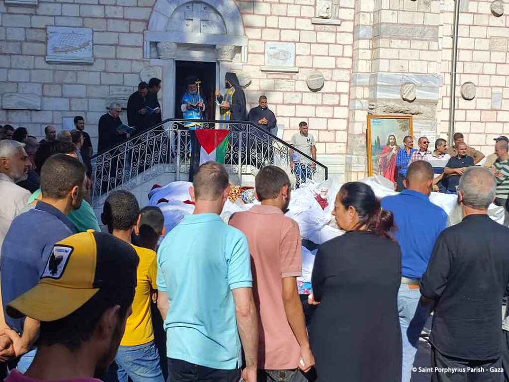 Bombenanschlag auf die griechisch-orthodoxe Kirche des Heiligen Porphyrius in Gaza-Stadt.