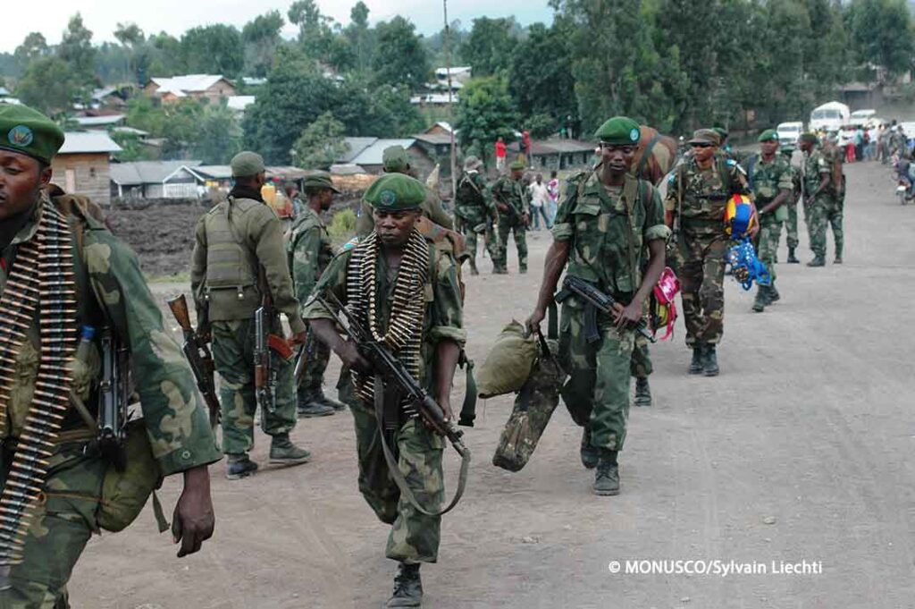 Soldaten der nationalen kongolesischen Streitkräfte (FARDC).