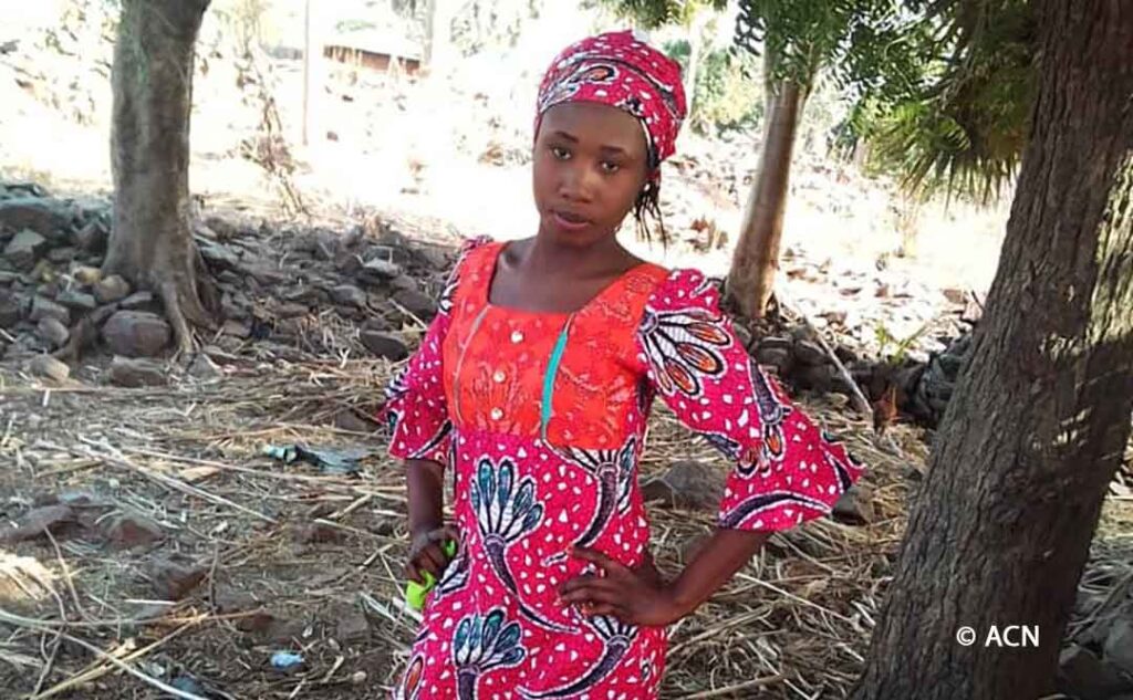 Leah Sharibu is a 15-year old Nigerian girl. She was abducted when Boko Haram stormed a boarding school in the town of Dapchi, Diocese of Maiduguri in north-eastern Nigeria on 19th February 2018 kidnapping 110 school girls.