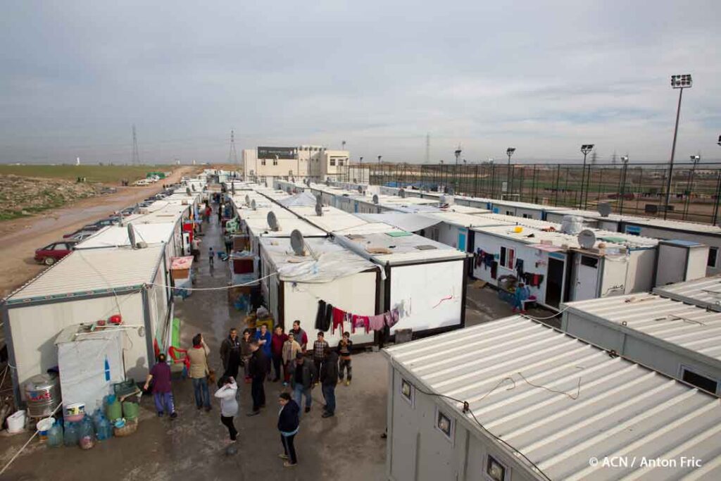 Christians refugee centre located in a sports centre in Ankawa Christian neighborhood in Kurdish town of Erbil, Iraq
