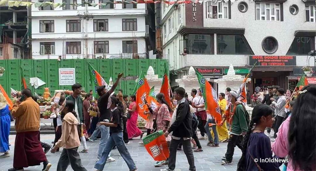 Apoyos del BJP en Gangtok