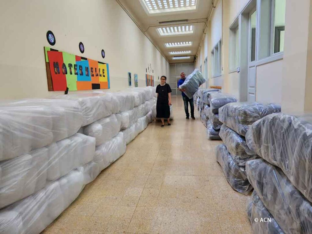 Preparation for aid distribution by the local Church
