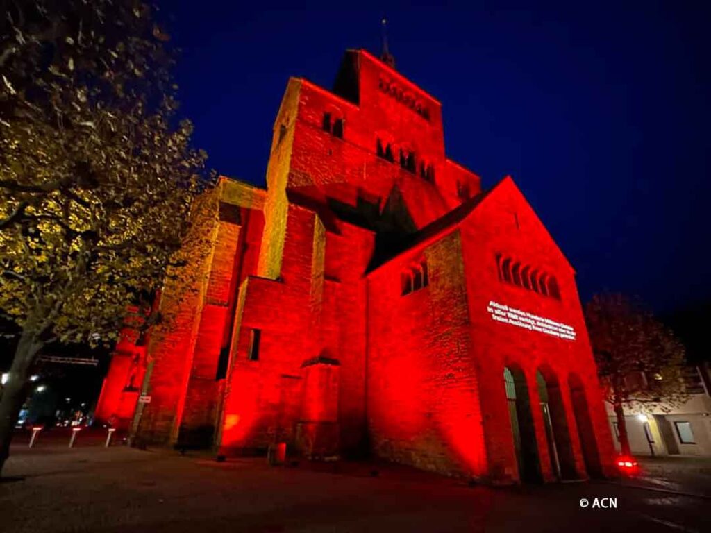 Red Wednesday 2023 at Minden Cathedral, in Germany