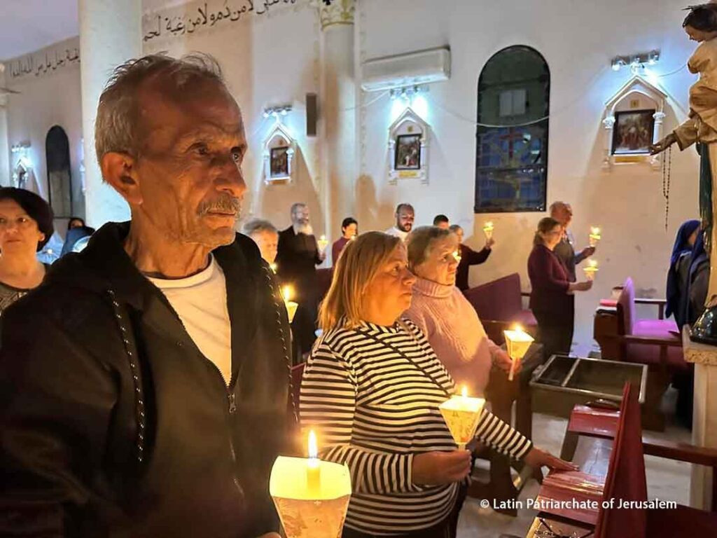 Christen im Gaza-Streifen während des Krieges, Pfarrei der Heiligen Familie