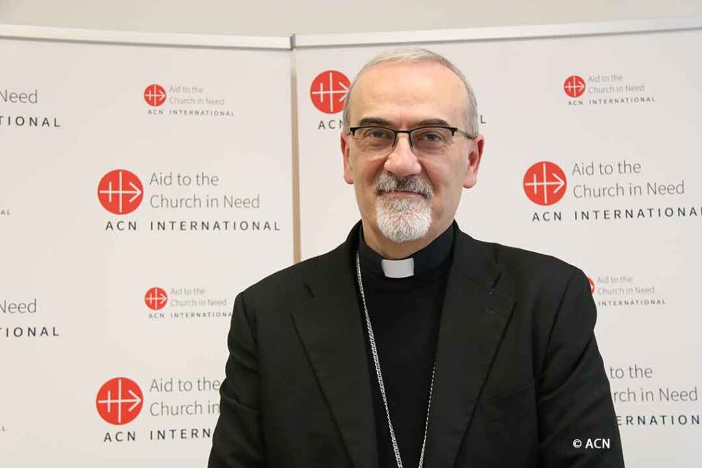 Cardinal Pierbattista Pizzaballa, Patriarch of Jerusalem, at ACN International