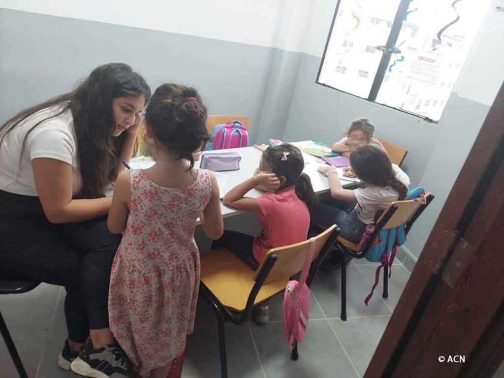 The shelter in Nabaa serves young vulnerable girls