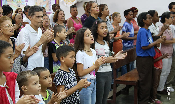 Mass in the diocese of La Guaira.