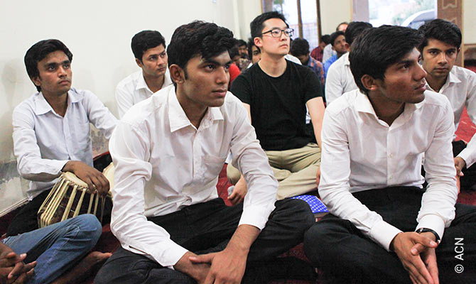 Theology students at St. Joseph’s Seminary in the Diocese of Multan, Pakistan.